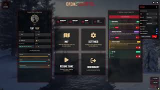 Crowe Pause Menu – Modern UI Pause Menu for RedM (VORP)