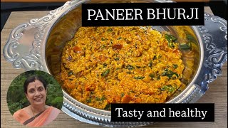 Paneer Bhurji Recipe | Easy Paneer Burji recipe | High protein paneer curry recipe