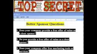Turbo Traffic Incentives - Top Secret Better Sponsor Questions