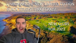 Unboxing the UNRELEASED 2023 Limited edition BLACK Titleist T100/T200 irons! | Releases March 3!