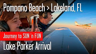 Beautiful formation flying and narrated SUN 'n FUN arrival procedure!