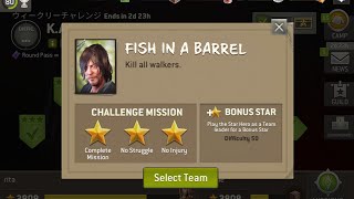 The Walking Dead No Man's Land  Weekly Challenge, diffic.50 "FISH IN A BARREL"