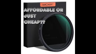 K&F Concept Variable ND Filter and GIVEAWAY announcement (closed)