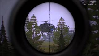 Sniper Shot Hits Passenger in Moving Helicopter- Arma 3 Breaking Point