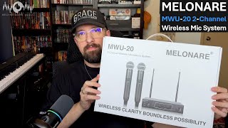 Melonare MWU-20 2-Channel Wireless Mic System Demo and Review