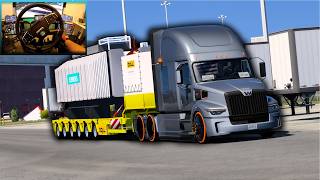 EPIC Heavy Load! Western Star 57X Transports Siemens Transformer | ATS Realism Haul