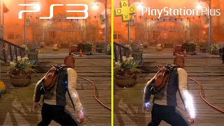 Infamous 2 PS3 Native vs PS Plus Cloud Stream Version Graphics Comparison
