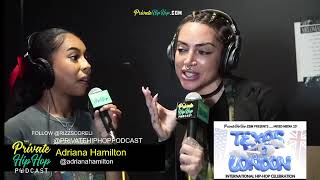 Adriana Hamilton "Talks w/ Rizz" about Working Up A Sweat On Stage, Using Music To Give Back, & more