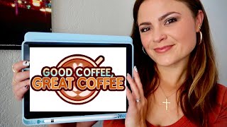 ASMR | Playing Good Coffee Great Coffee on my iPad | Cozy & Comforting