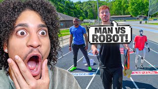 MRBEAST MADE THE FASTEST MAN ON EARTH RACE A ROBOT!