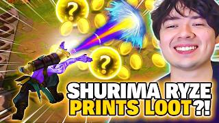 I Gave SHURIMA RYZE A Dawncore And Let Him Farm INFINITE LOOT!