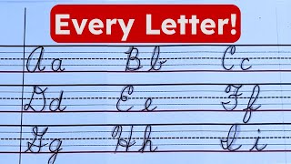 Ultimate Cursive Alphabet Review for Handwriting Practice with Sentences