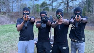 Range Vlog with the gang shooting ( FULLY ARP, DRACO, GLOCKS & SWITCHES ) (Part 1)