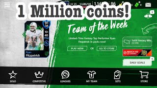 Opening 1 Million Coins Worth Of Pro Packs and NFL Top 100 Packs *MOF Diamond Player Pulled!*