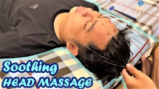 ASMR Relaxing Soothing Head and Back Massage with Tools
