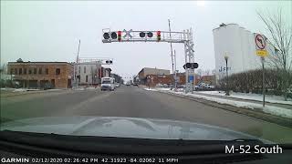 Michigan Drive Time lapse M-14, I-94, M-106, M-52, And Back Roads