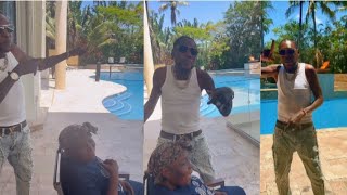 Vybz Kartel at his new mansion with family and friends @vybzkartelradio. 
