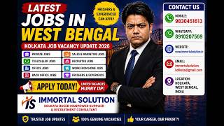 Latest Jobs in West Bengal 2026 | Kolkata Job Vacancy Update | English Job News | Apply Today
