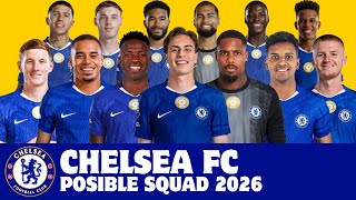 CHELSEA FC Possible Squad 2026 | Chelsea Possible Squad With Current Transfer Rumours