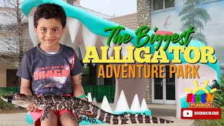 The Biggest ALLIGATOR Adventure PARK FUN | Alligators, TRAIN RIDES, Waterpark