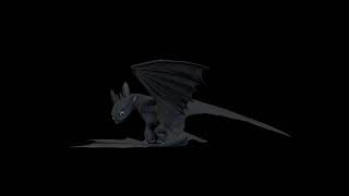 Toothless (The cat) - How to Train Your Dragon animation test