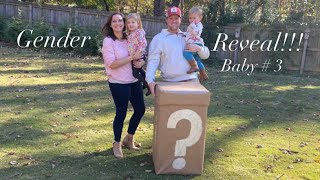 ** GENDER REVEAL! ** Baby # 3!