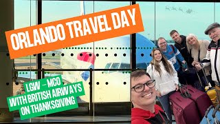 Orlando Travel Day | Flying to Disney with British Airways on Thanksgiving | Grandpa Diaries 2024