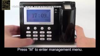 Anviz D100 Biometrics Add and Delete and Admin FingerPrint Tutorial