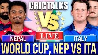 🔴 Nepal vs Italy, World Cup, Live Cricket Match Today Scores & Commentary Last 9 Over