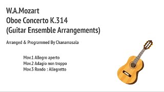 W.A.Mozart Oboe Concerto K.314 (Guitar Ensemble Arrangements)