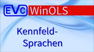 WinOLS: Kennfeld-Sprachen