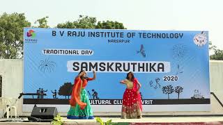 BVRIT engineering college traditional day Dance performance | SAMSKRTUTHIKA 2020 | college dance