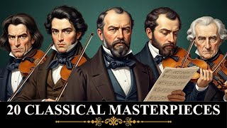 🎻 20 Most Popular Masterpieces | Vivaldi, Bach, Paganini, Mozart & Beethoven