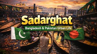 Sadarghat Dhaka 4K Aerial View | Launch Terminal, Night View, Old Dhaka Heritage Vlog