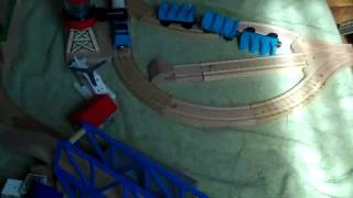 I MESSED UP MY COUSIN'S WOODEN RAILWAY LAYOUT
