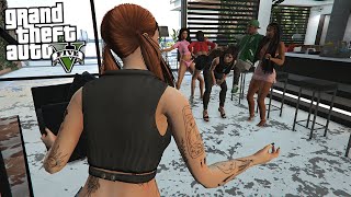 FRANKLIN GIRLFRIEND CATCHES HIM PARTYING WITH GIRLS IN GTA 5!!!