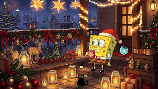 Holiday Nostalgia ~ Spongebob Christmas Lofi ☕ Warm Vibes for Stress Relief