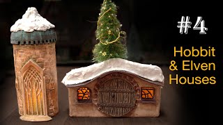 Hobbit & Elven Houses from Scraps | Advent Calendar Village Build