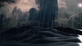 Relaxing Music Sea Cliff Atmosphere Coming ThunderStorm - Help Sleep Relief (Rain🎵 Delta Nap Time)