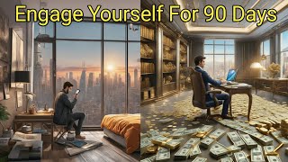 "90 days to riches: Dedicate yourself and become wealthy." -Zen Stories