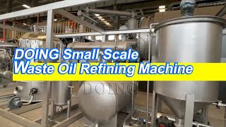 DOING Save Place Small Scale Waste Oil #refining  to Diesel Laboratory Machine