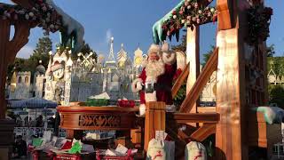 Santa moves to Mailroom float in ‘A Christmas Fantasy’ Parade at Disneyland