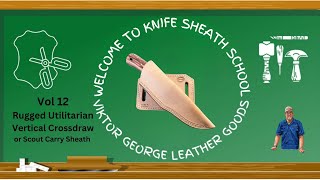 Crafting A Stylish Vertical Cross Draw Sheath For Your Knife #youtube  #youtubevideo  #youtuber