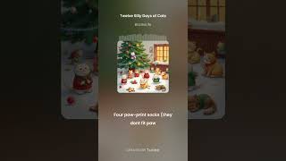 12 Days Of Christmas Song 🎵 Cat Version 🐈 #ChristmasMusic #ChristmasSongs #Music #Songs   