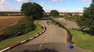 Can you see LammyIOW ?     Drone Cam:  Stretton Pit Bike Track Day September 2015