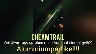 CHEMTRAIL)) NACH ZWEI TAGEN AUTO AUF EINMAL GELBER STAUB DRAUF  MAGNET DRANGEHALTEN 😱😱