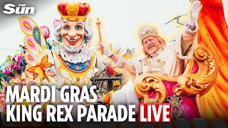 LIVE: The King of Carnival leads the Rex Parade through New Orleans