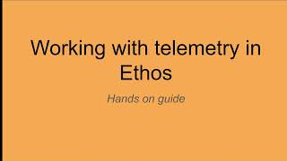 Setting up FrSky Ethos Telemetry