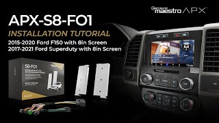 iDatalink Maestro APX-S8-FO1 - Installation tutorial for 2015+ Ford F150/2017+ Superduty 8in Screen