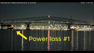 Baltimore bridge collapse - Ship Loses Power Before Hitting Bridge
